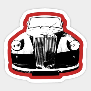 Triumph Mayflower 1950s British classic car monoblock black and white Sticker